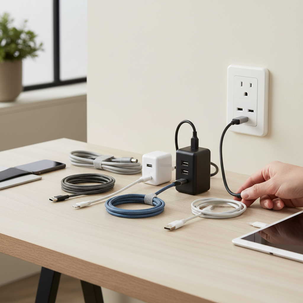 Powering Your Devices: A Guide to Charging Cables, Wall Chargers, and USB Wall Outlets